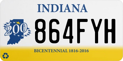 IN license plate 864FYH