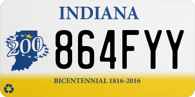 IN license plate 864FYY