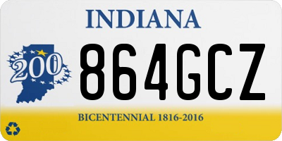 IN license plate 864GCZ