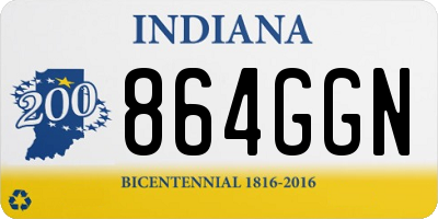 IN license plate 864GGN