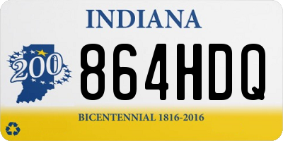 IN license plate 864HDQ