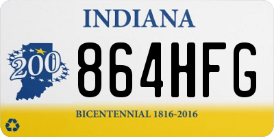 IN license plate 864HFG