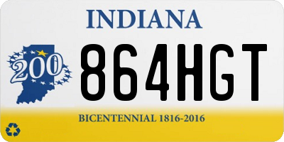 IN license plate 864HGT