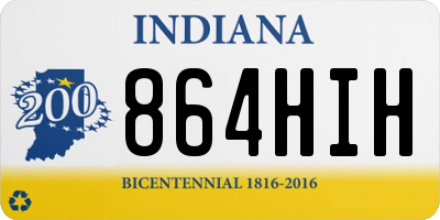 IN license plate 864HIH
