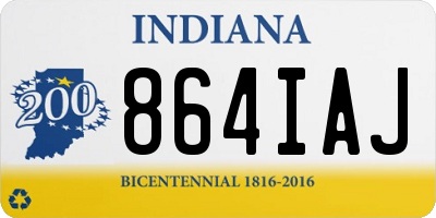 IN license plate 864IAJ