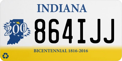 IN license plate 864IJJ