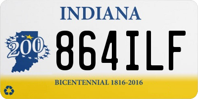 IN license plate 864ILF