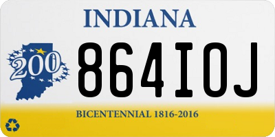 IN license plate 864IOJ