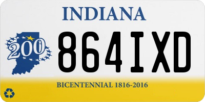 IN license plate 864IXD