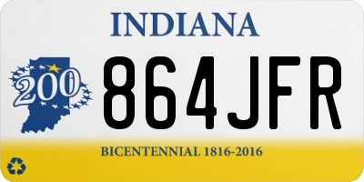 IN license plate 864JFR