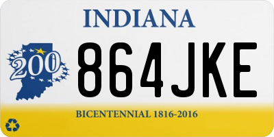 IN license plate 864JKE