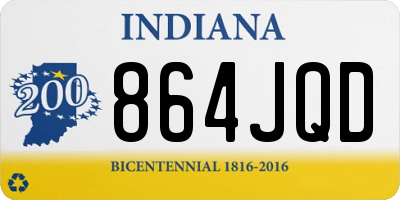 IN license plate 864JQD