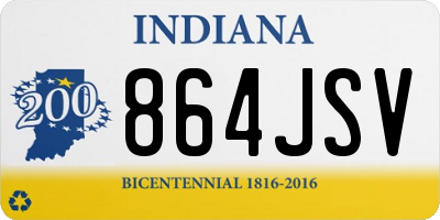 IN license plate 864JSV