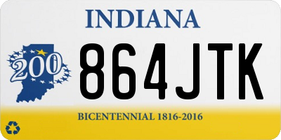 IN license plate 864JTK
