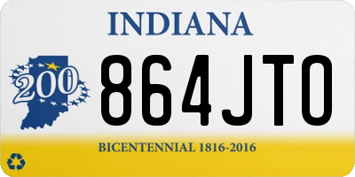 IN license plate 864JTO