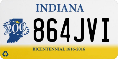 IN license plate 864JVI