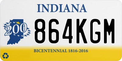 IN license plate 864KGM
