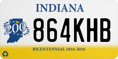 IN license plate 864KHB