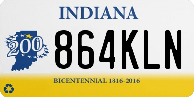 IN license plate 864KLN