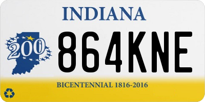 IN license plate 864KNE
