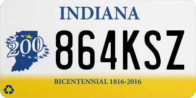 IN license plate 864KSZ