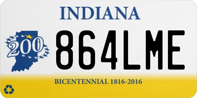 IN license plate 864LME