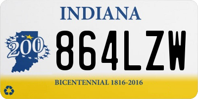 IN license plate 864LZW