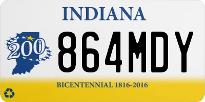 IN license plate 864MDY