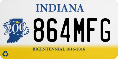 IN license plate 864MFG