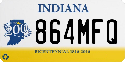IN license plate 864MFQ