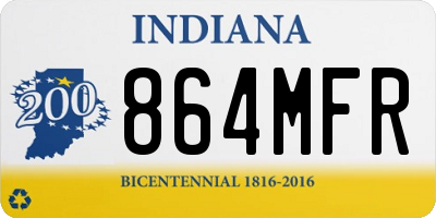 IN license plate 864MFR