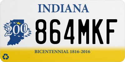 IN license plate 864MKF