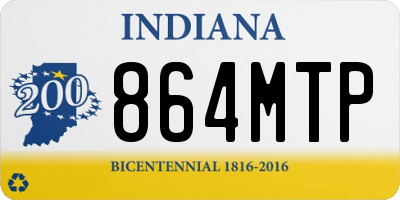 IN license plate 864MTP