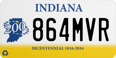 IN license plate 864MVR