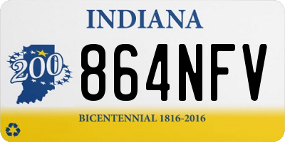 IN license plate 864NFV