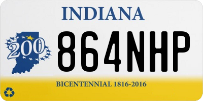 IN license plate 864NHP