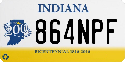 IN license plate 864NPF