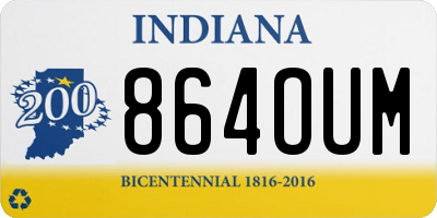 IN license plate 864OUM