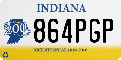 IN license plate 864PGP