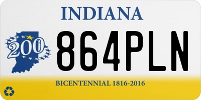 IN license plate 864PLN