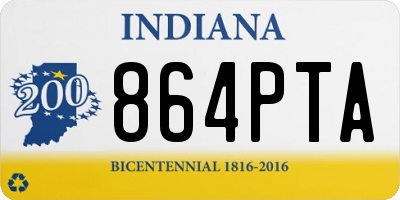 IN license plate 864PTA