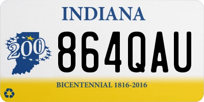 IN license plate 864QAU