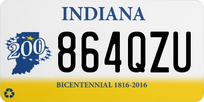IN license plate 864QZU