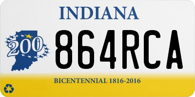 IN license plate 864RCA