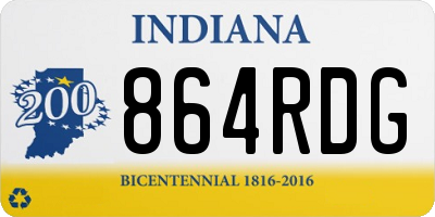 IN license plate 864RDG