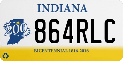 IN license plate 864RLC
