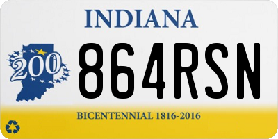 IN license plate 864RSN