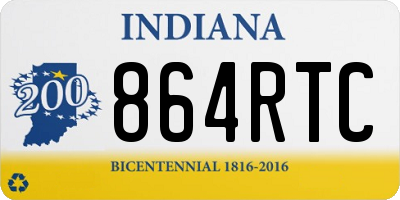 IN license plate 864RTC