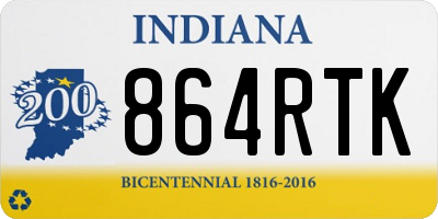 IN license plate 864RTK
