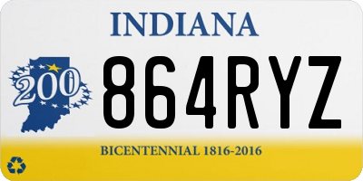 IN license plate 864RYZ